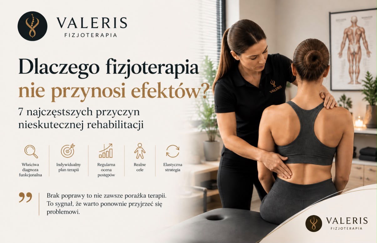 Dlaczego fizjoterapia nie przynosi efektów - Valeris Kraków i Wieliczka Brak efektów fizjoterapii - rehabilitacja domowa Kraków Wieliczka