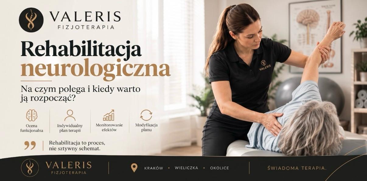 Rehabilitacja neurologiczna z dojazdem Kraków i Wieliczka - Valeris